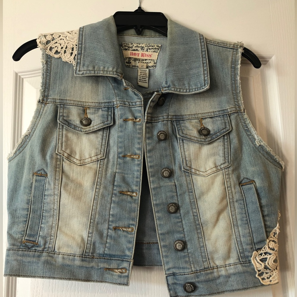 Sleeveless Denim Jean Jacket